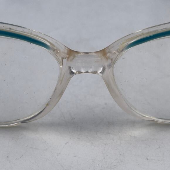 Grasset Bijou Women Eyeglasses Frame Clear Blue Plastic Cat Eye Full Rim 57-17mm main image 6